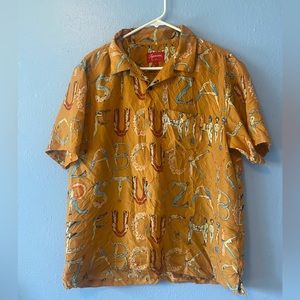 Supreme button up T-shirt